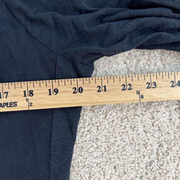 Nine West Jeans Womens Top Small Black Roll Tab Sleeve Tunic NWT - Picture 12 of 14